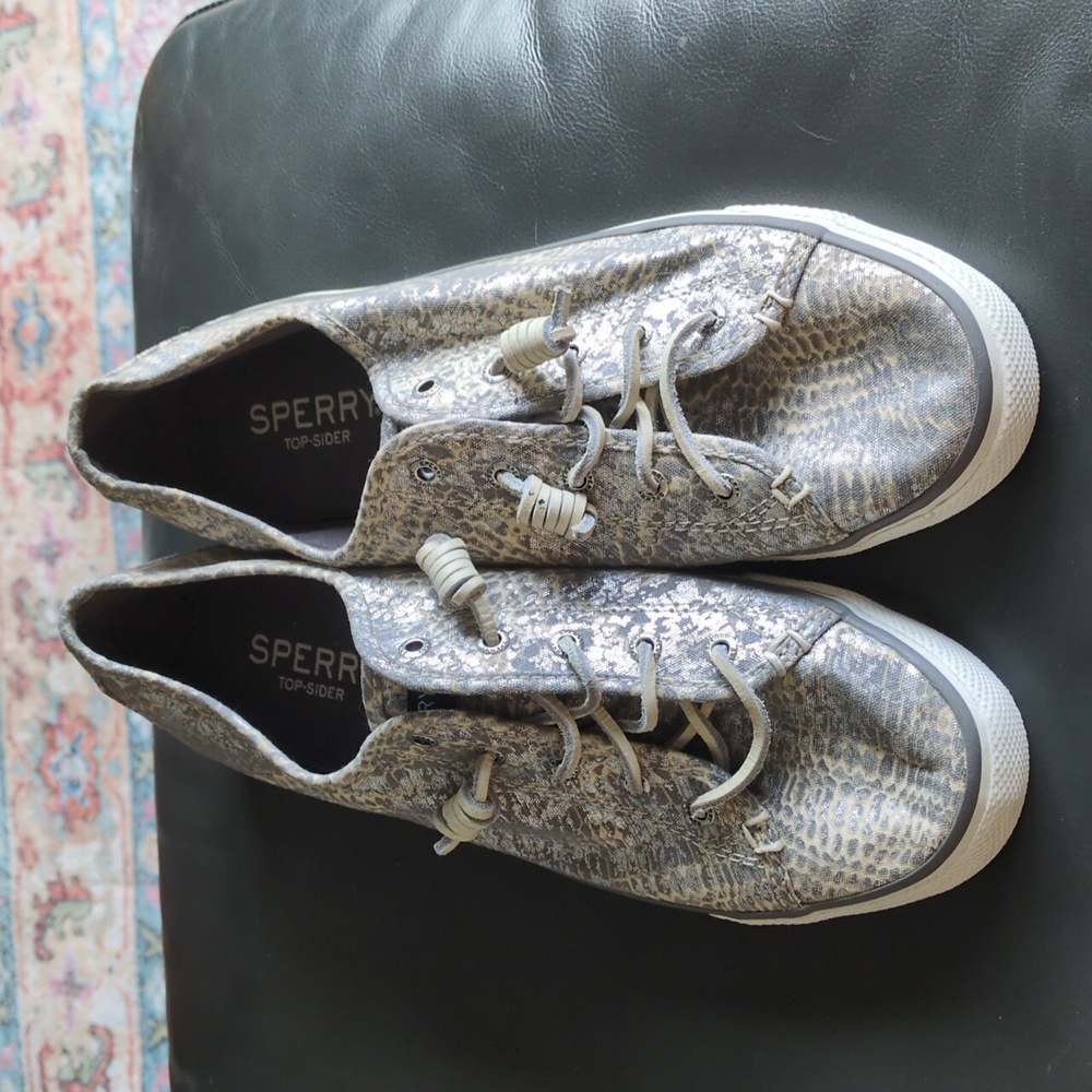 Sperry Metallic Snake Print Shoes